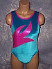 Ivana - Teal Velvet Leotard