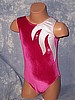 Anika - Dark Pink Velvet Leotard