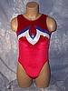 Arianna - Red Velvet Leotard
