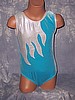Marissa - Turquoise Velvet Leotard