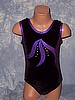 Eva - Black Velvet Leotard