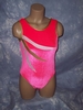 Alina - Hot Pink Velvet Leotard