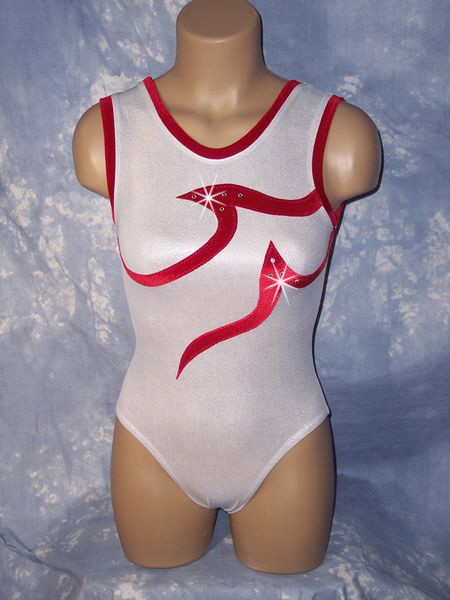 Mystique Appliqued Leotard with Rhinestones